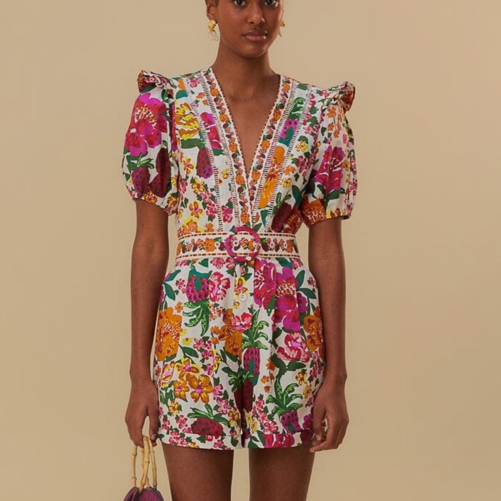 NWT Farm Rio Floral Rompef